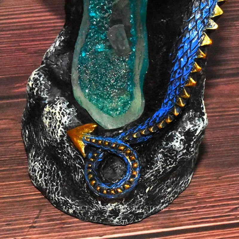 Crystal Dragon Incense Burner