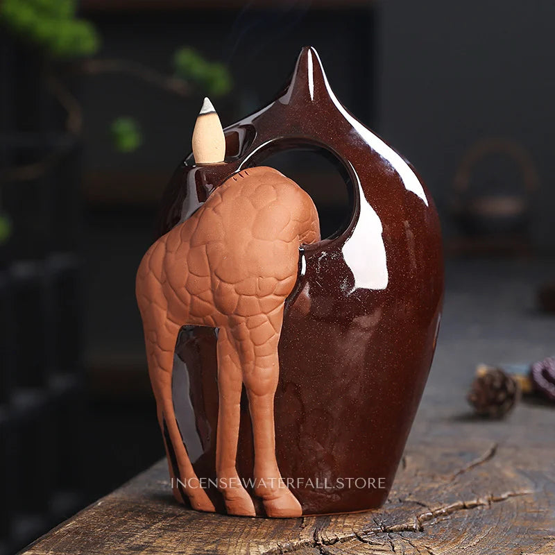 Giraffe Incense Burner