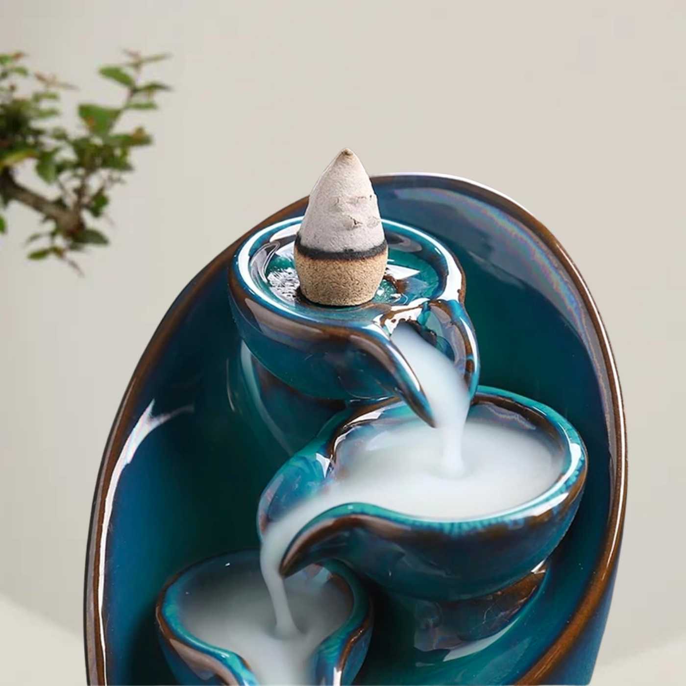 waterfall incense burner