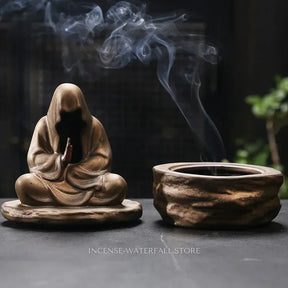 Meditating Buddha Incense Holder