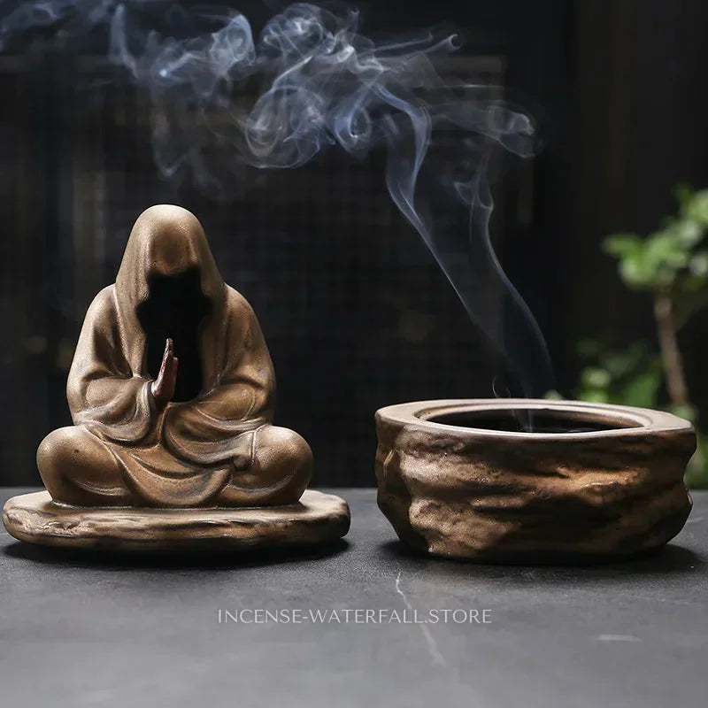 Meditating Buddha Incense Holder