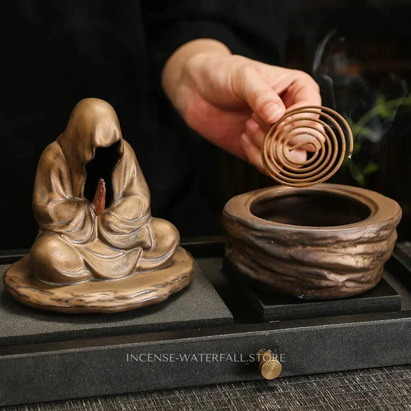 Meditating Buddha Incense Holder