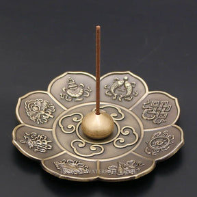 Metal Lotus Incense Burner