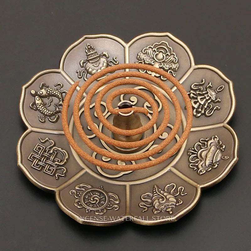 Metal Lotus Incense Burner