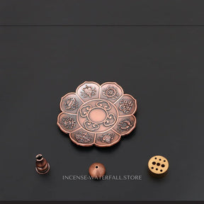 Metal Lotus Incense Burner