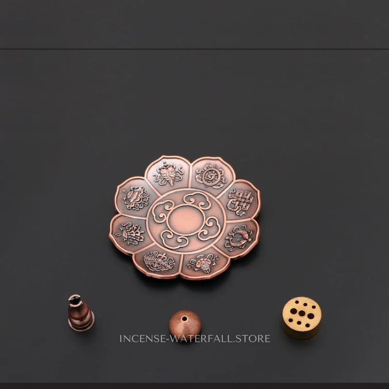 Metal Lotus Incense Burner