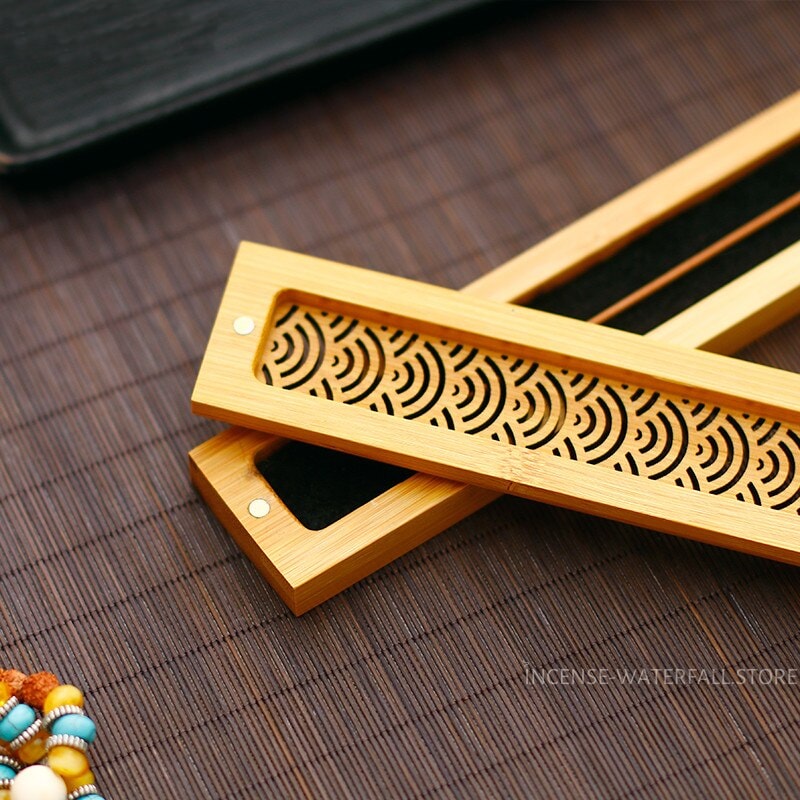 Bamboo incense holder