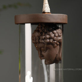 Buddha incense burner fountain