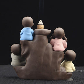 Ceramic buddha incense burner