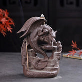 Ceramic dragon incense burner