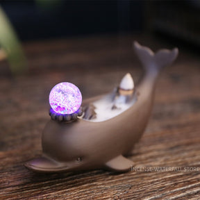 Dolphin incense burner