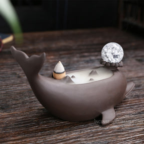 Dolphin incense burner