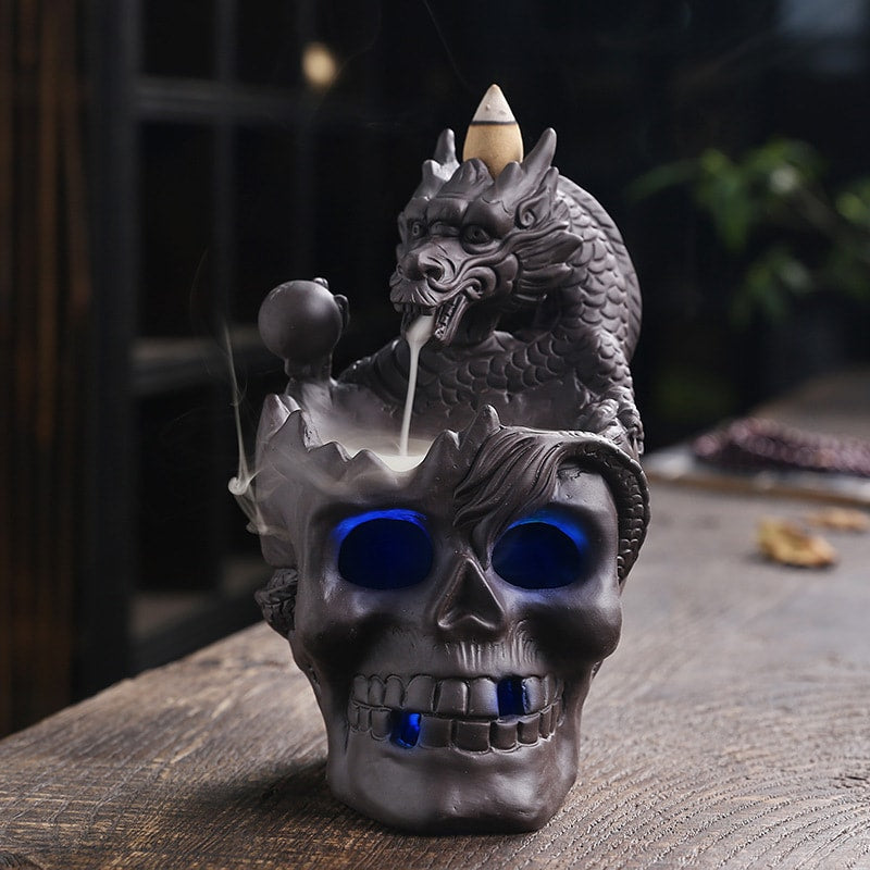 Dragon skull Incense Burner