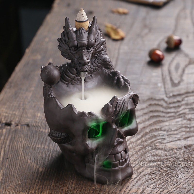 Dragon skull Incense Burner