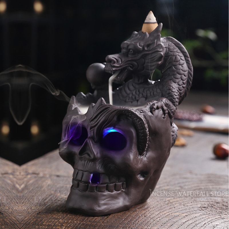 Dragon skull Incense Burner