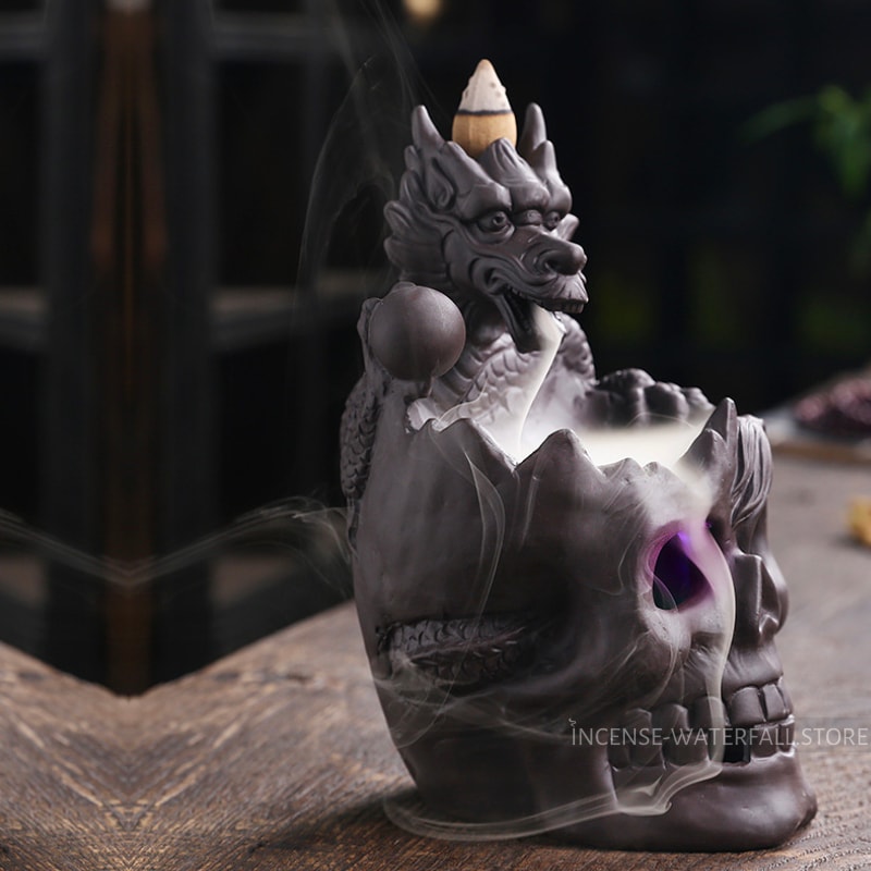 Dragon skull Incense Burner