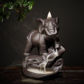 Elephant incense burner