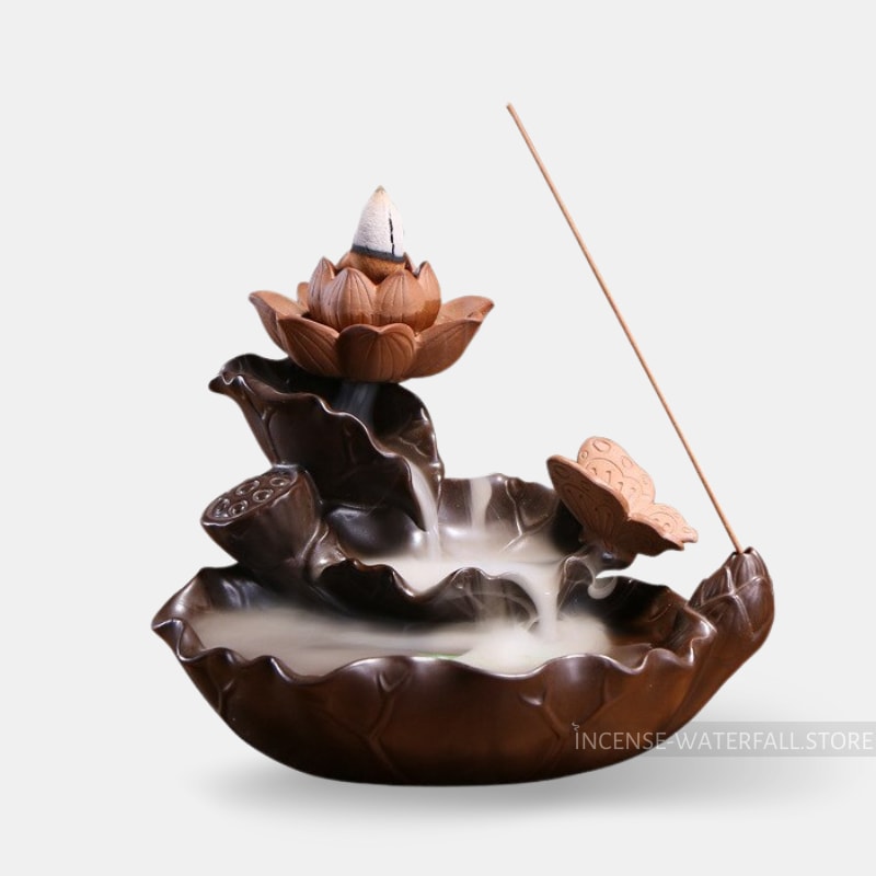 Lotus backflow incense burner