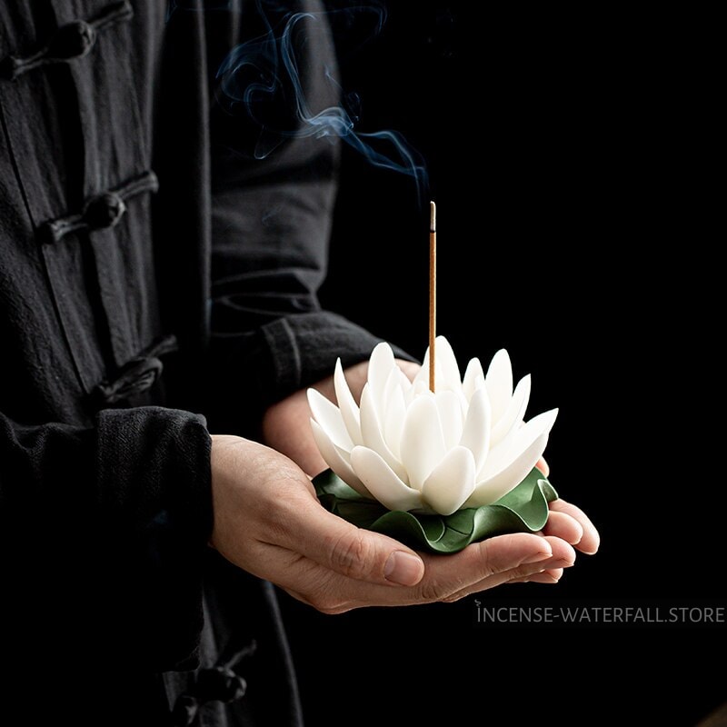 Lotus flower incense holder