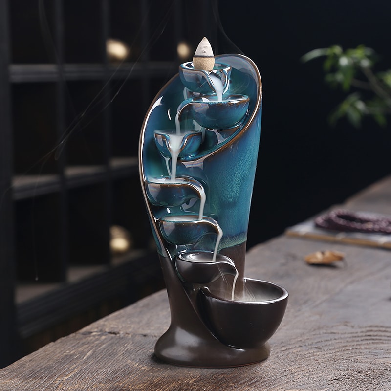 Magic ceramic backflow incense burner