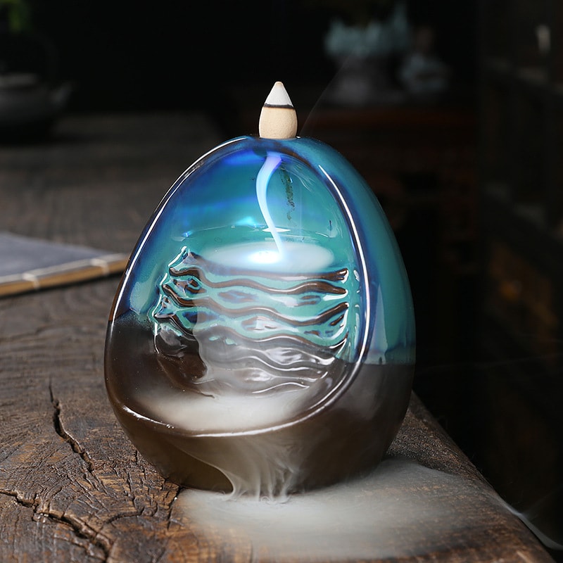 Modern backflow incense burner