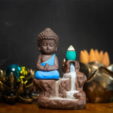 Sitting Buddha incense burner