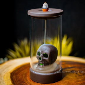 Skull incense burner