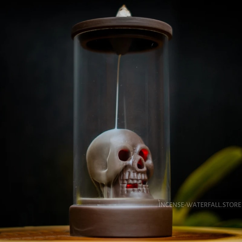 Skull incense burner