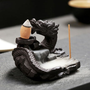 Smoky dragon incense burner