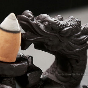 Smoky dragon incense burner