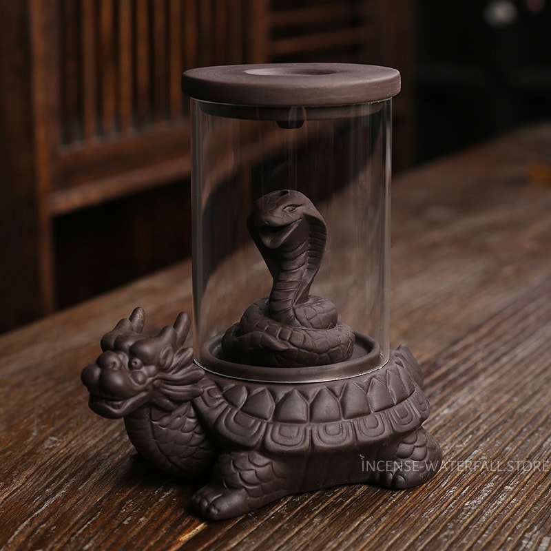 Turtle incense burner