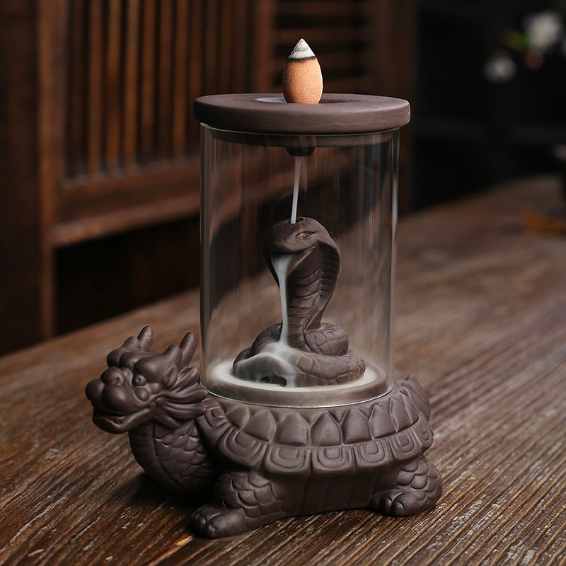 Turtle incense burner