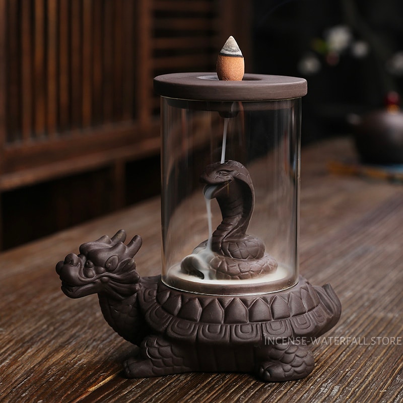 Turtle incense burner