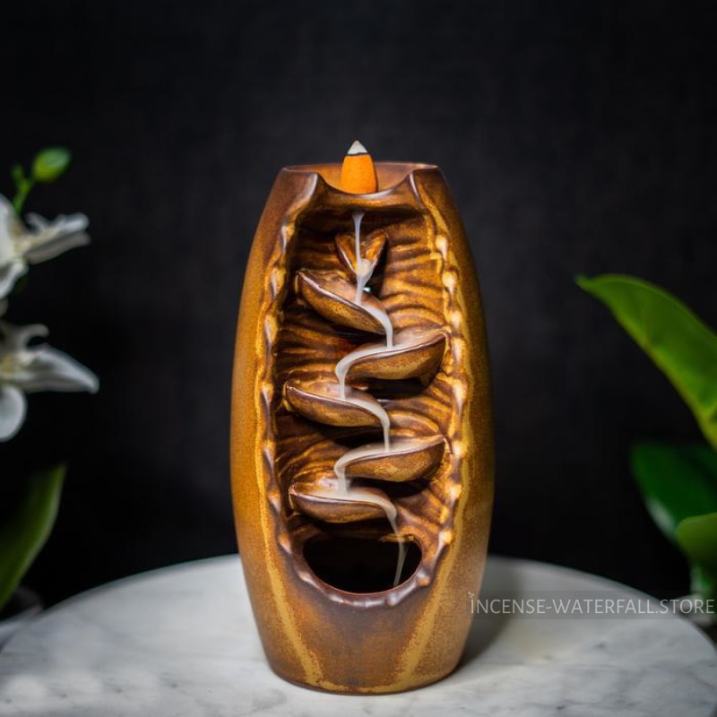 Waterfall incense burner