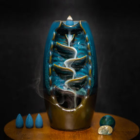 Waterfall incense burner